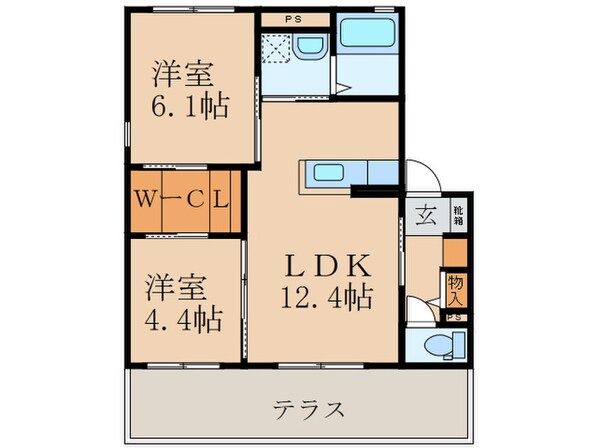 グリーンタウンＤの物件間取画像